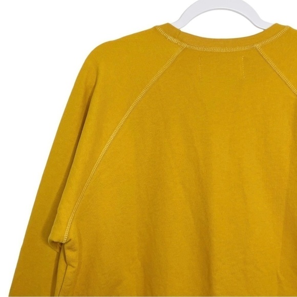 Bather Tuscan Crewneck Sweatshirt Mustard Yellow Organic Cotton NWT - Picture 7 of 12